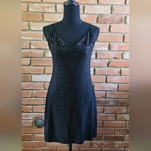✨ B. Darlin Black Sparkle Mini Dress – Size 15/16 ✨